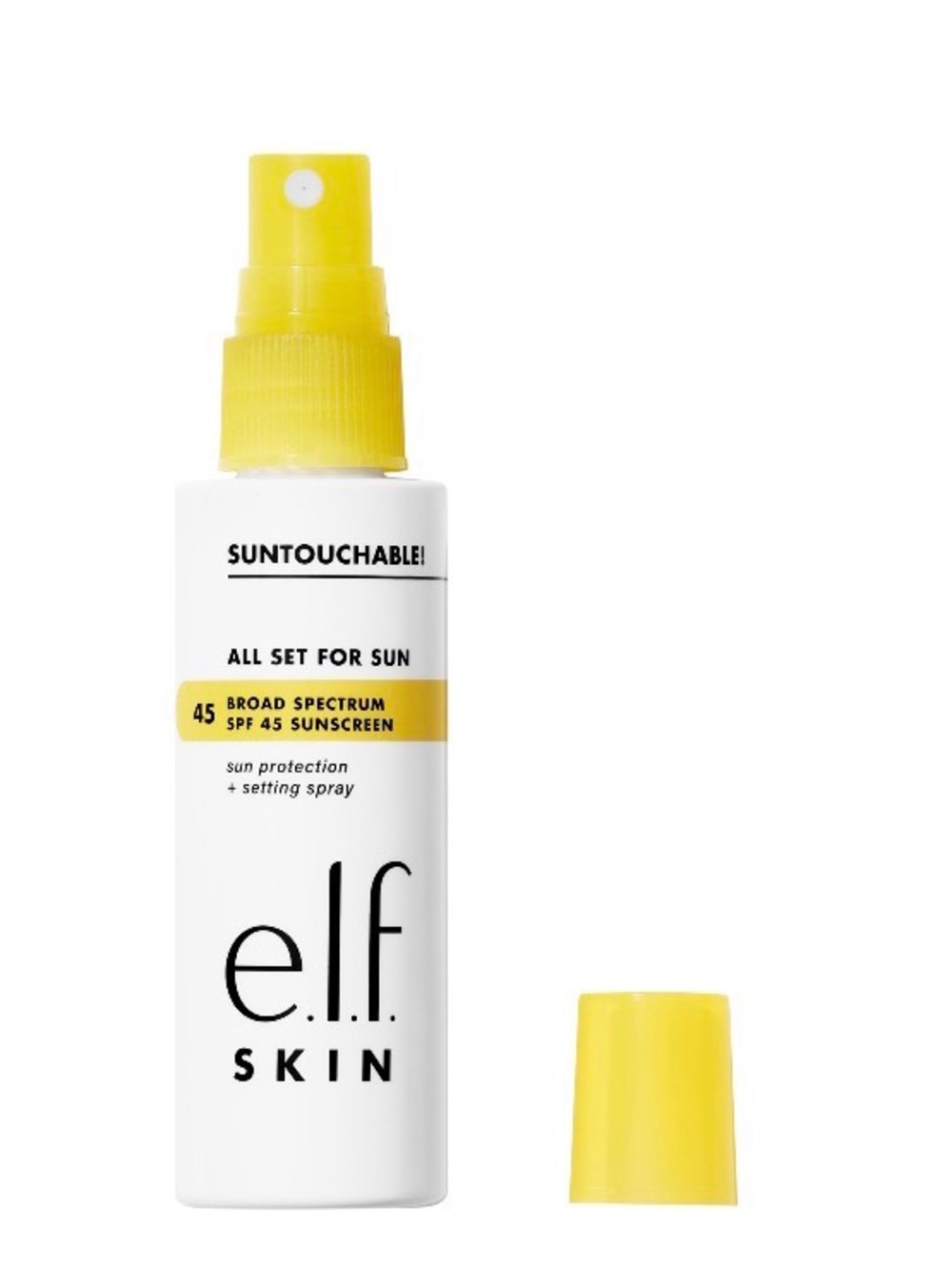 ELF All Set For Sun SPF 45 Spray - Yellow and White